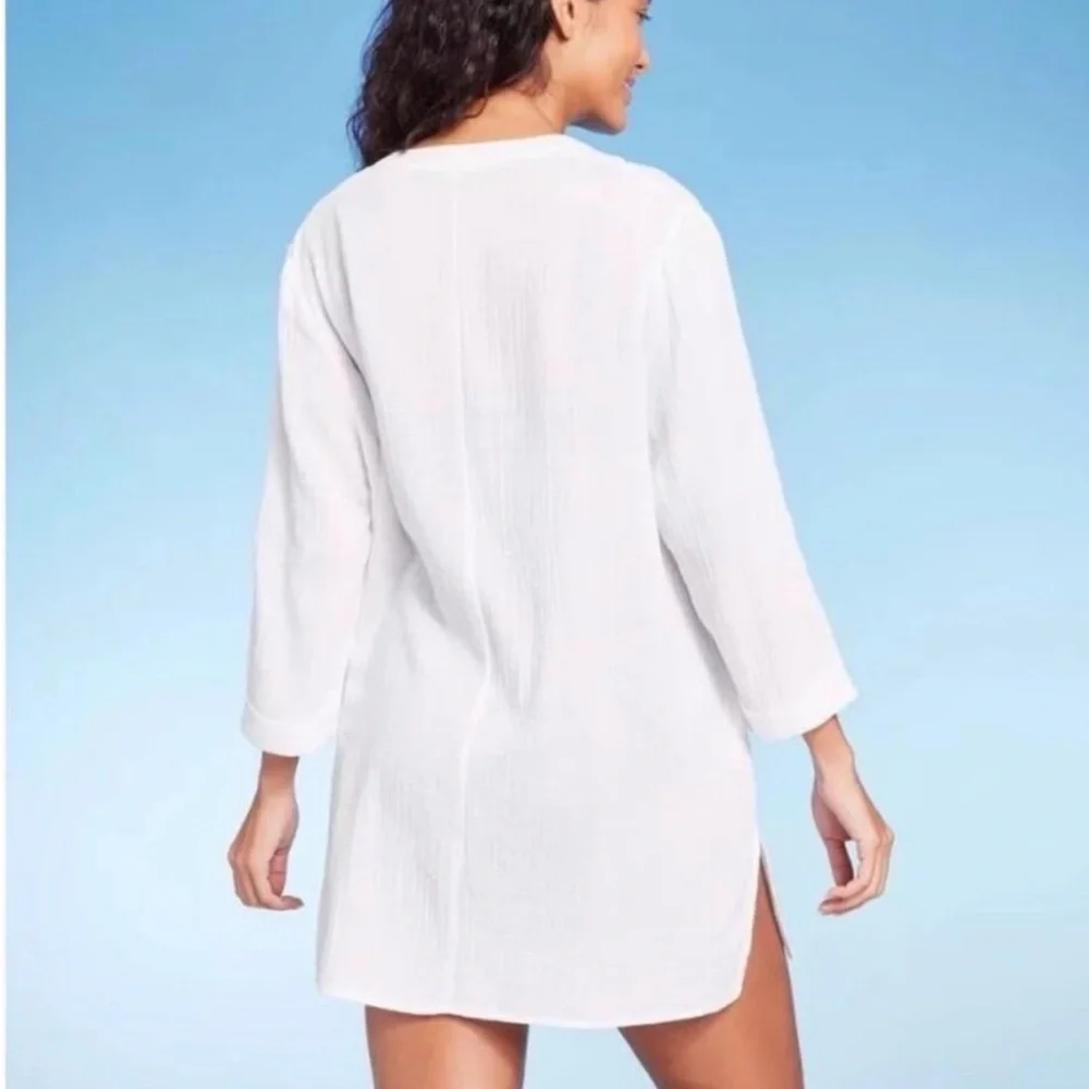 💙🌼NWT KONA SOL COVER UP. FRONT POCKETS 100% COTTON. - Picture 2 of 11